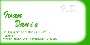 ivan danis business card